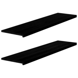 Pood24 aknalauad 2 tk, tumepruun, 160 x 40 x 2 cm, toekas tammepuit