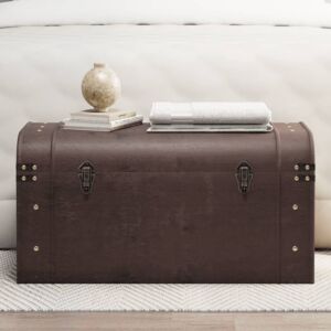 Pood24 lukkudega aardekirst, tumepruun, 79,5 x 39,5 x 39,5 cm, vineer