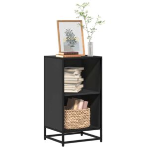 Pood24 raamatukapp Must 40x35x76 cm Engineered Wood