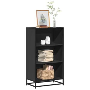 Pood24 raamatukapp Must 60x35x107,5 cm Engineered Wood