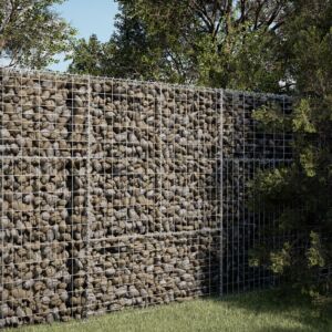 Pood24 kaanega gabioonkorv, 100x50x150 cm, tsingitud raud