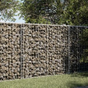 Pood24 kaanega gabioonkorv, 100x100x100 cm, tsingitud raud