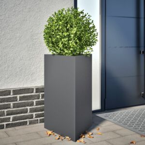 Pood24 aia taimekastid 2 tk antratsiithall kolmnurk 50x43x75 cm teras