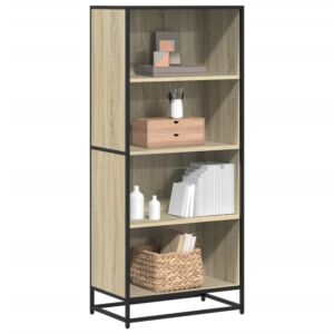 Pood24 raamatualus, sonoma tamm, 60x35x139 cm, tehispuit