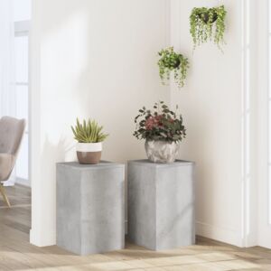 Pood24 taimealused 2 tk, betoonhall, 30x30x50 cm, tehispuit