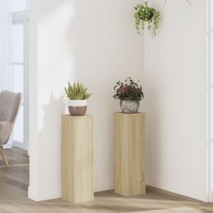 Pood24 taimealused 2 tk, Sonoma tamm, 17 x 17 x 60 cm, tehispuit