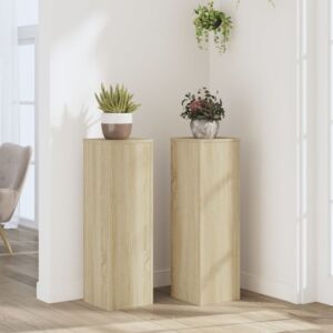 Pood24 taimealused 2 tk, Sonoma tamm, 25 x 25 x 80 cm, tehispuit