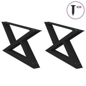 Pood24 Diivanilaua jalad 2 tk Must 70x(30-31,3) cm Teras