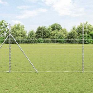 Pood24 Karjamaa-aed Hõbedane 25 x 1.6 m Tsingitud teras