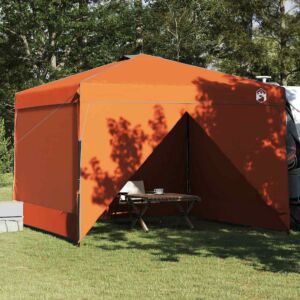 Pood24 Pop-up Katuse Telk Oranž 300 x 300 cm kangas