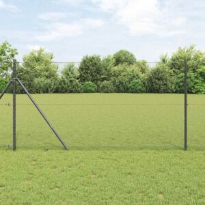 Pood24 Aed koos postidega Hall 1.4 x 10 m PVC kaetud teras
