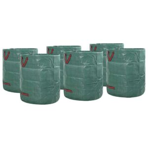 Pood24 Aia prügi kotid 12 pcs Roheline 67 x 67 x 75.5 cm Polüpropüleen