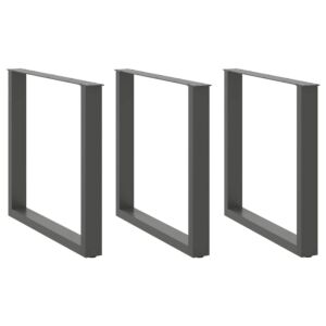 Pood24 kohvilaua jalad U-kujuline 3 tk antratsiit 80x(72-73) cm teras