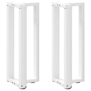 Pood24 konsooli lauajalad T-kujulised 2 tk valge 25x28x(72-73)cm teras