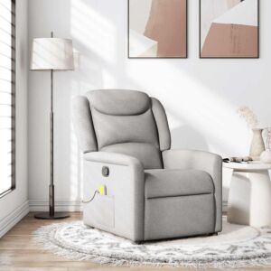 Pood24 Massage Recliner Tool Cloud Grey Fabric