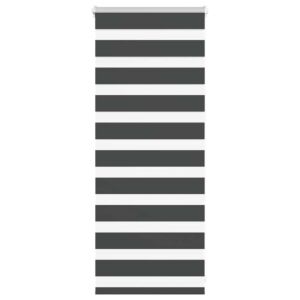 Pood24 Triibuline ruloo must 65x100 cm kanga laius 60,9 cm polüester