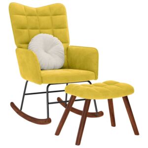 Pood24 Kiiktool taburetiga Kollane samet