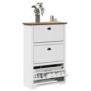 Pood24 Kingariiul BODO valge ja pruun 80x35x118 cm