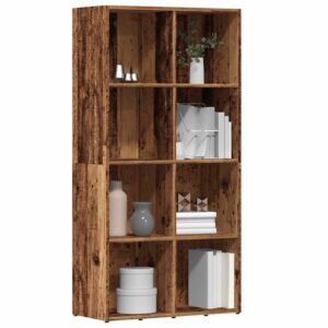 Pood24 raamatukapp Vana puit 66x30x130 cm Engineered Wood
