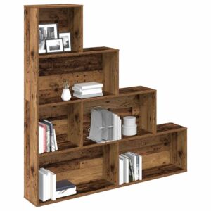 Pood24 raamatukapp Vana puit 157x24x160 cm Engineered Wood