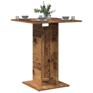 Pood24 Bistroo laud Vana puit 60x60x75 cm Engineered Wood