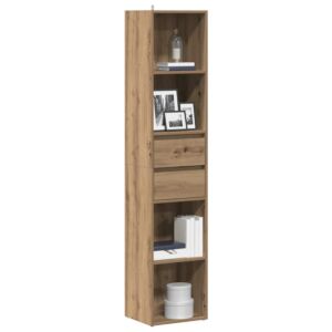 Pood24 raamatukapp Artisan Oak 36x30x171 cm Engineered Wood