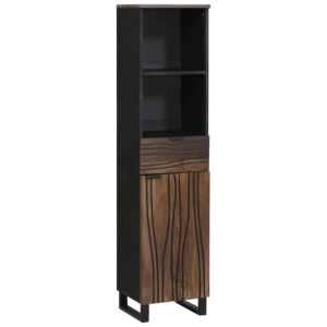Pood24 Vannitoakapp riiuliga ladustamisega Pruun 38 x 33 x 160 cm