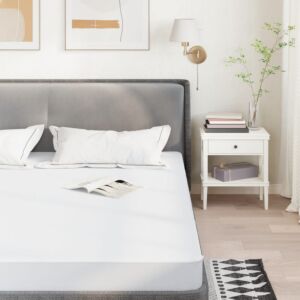 Pood24 kaitsemadrats, valge, 120x220 cm, veekindel