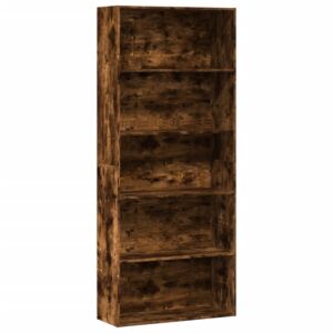 Pood24 raamatukapp suitsutamm 80x30x189 cm tehispuit