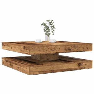 Pood24 diivanilaud 360 kraadi pööratav vana puit 90x90x34,5 cm