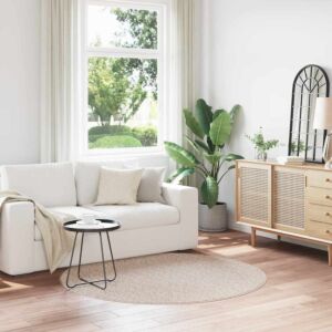 Pood24 Libisemisvastane Shaggy Vaip cream 160 x 160 cm PP