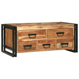 Pood24 Kohvilaud sahtliga Pruun 90 x 50 x 38 cm tugev akaatsiapuit