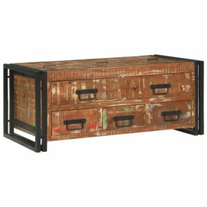 Pood24 Kohvilaud sahtliga Pruun 90 x 50 x 38 cm taastatud puit