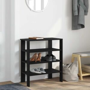 Pood24 Kingariiul must 61x32x70 cm Engineered Wood