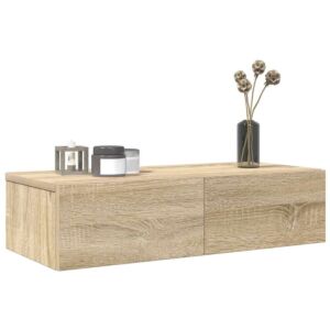 Pood24 seinariiul sahtlitega, sonoma tamm, 60x26,5x15 cm, tehispuit