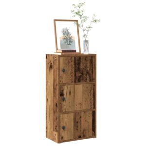 Pood24 raamatualus, vana puit, 40x24x77 cm, tehispuit