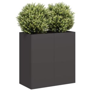 Pood24 taimekast, must, 80x40x80 cm, külmvaltsitud teras