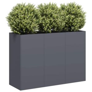Pood24 taimekast, antratsiithall, 120x40x80 cm, külmvalts teras