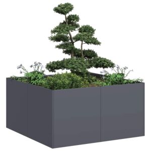 Pood24 taimekast, antratsiithall, 80x80x40 cm, külmvalts teras