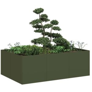 Pood24 aia taimekast, oliiviroheline, 120x80x40 cm, teras