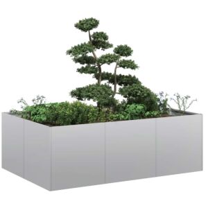 Pood24 taimekast, 120x80x40 cm, tsingitud teras