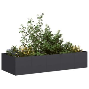 Pood24 taimekast must 200x80x40 cm, teras