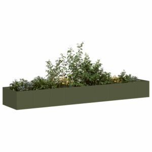 Pood24 aia taimekast, oliiviroheline, 360x80x40 cm, teras