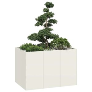 Pood24 taimekast valge 120x80x80 cm, teras