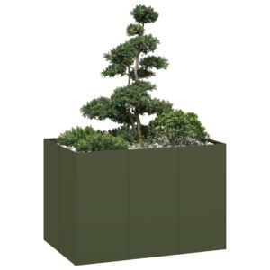 Pood24 aia taimekast, oliiviroheline, 120x80x80 cm, teras