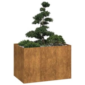 Pood24 taimekast, rooste, 120x80x80 cm, ilmastikukindel teras