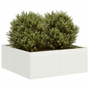 Pood24 taimekast valge 80x80x30 cm, teras