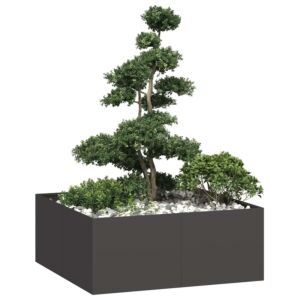 Pood24 taimekast must 100x100x40 cm, teras