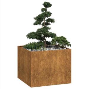 Pood24 taimekast, rooste, 100x100x80 cm, ilmastikukindel teras