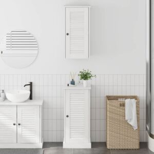 Pood24 Vannitoa mööbleset riiuliga 2 pcs antiikvalge 37 x 34 x 80 cm